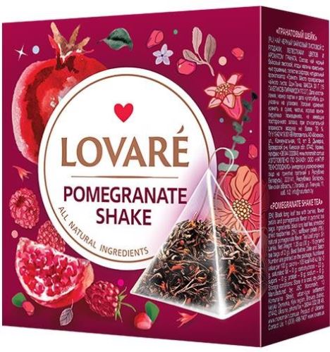 Čaj Lovaré Pomegranate Shake (15 pyramid)