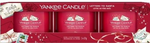 Dárková sada YANKEE CANDLE Letters To Santa 3x 37 g