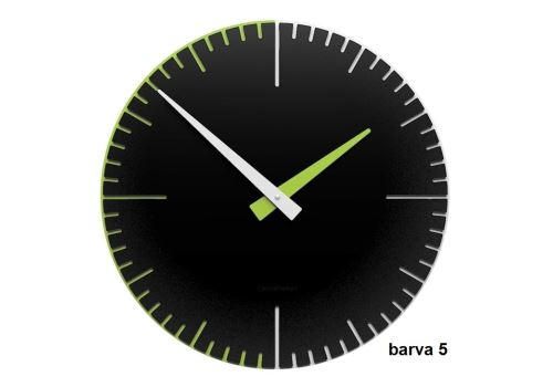 Designové hodiny 10-025 CalleaDesign Exacto 36cm (více barevných verzí) Barva černá klasik - 5