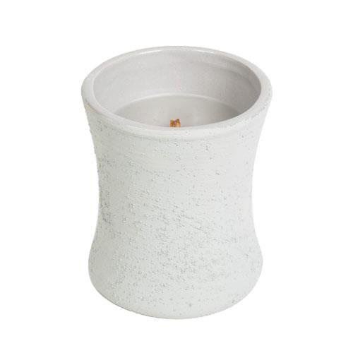 Svíčka keramická oválná váza WoodWick Kouř z cedrového dřeva, 133.2 g