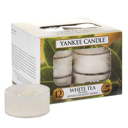 Svíčky čajové Yankee Candle Bílý čaj, 12 ks