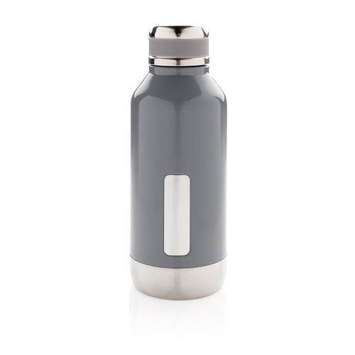 Nepropustná vakuová lahev z nerezové oceli, 500 ml, XD Design, šedá