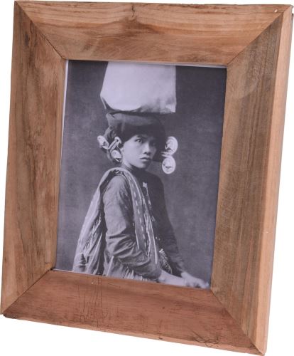 Fotorámeček H&L Dřevěný fotorámeček 37×32,5cm, teakové dřevo
