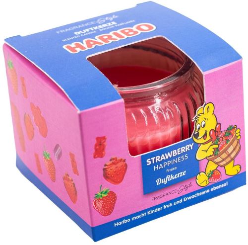Svíčka HARIBO Strawberry Happiness 85 g