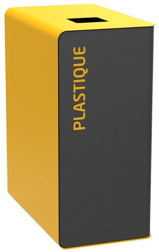 Koš na tříděný odpad - plast, Rossignol Cubatri, 55422, 90 L, žlutý