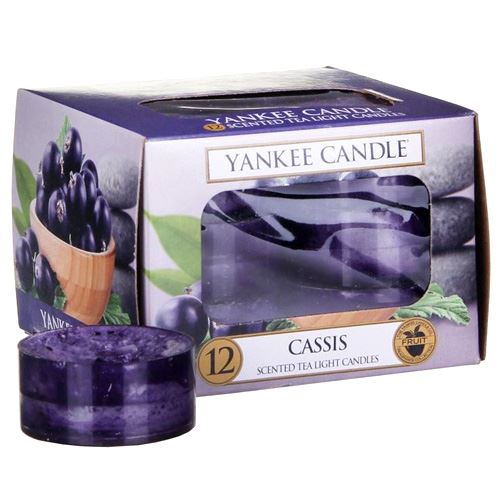 Svíčky čajové Yankee Candle Černý rybíz,   12 ks