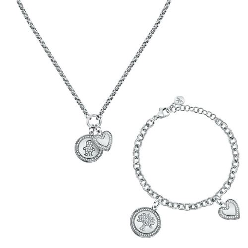 MORELLATO Exkluzivní ocelová sada šperků Love S0R30 (náhrdelník + náramek)