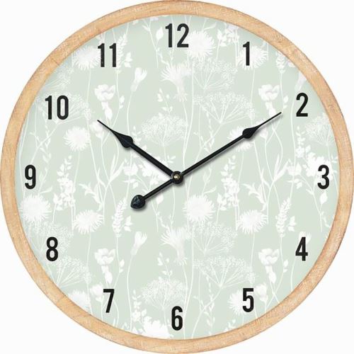Nástěnné hodiny Nástěnné hodiny dřevěné, průměr 58 cm