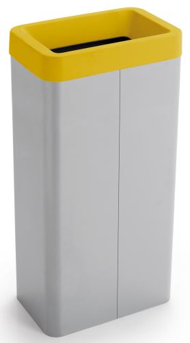 Odpadkový koš na tříděný odpad Caimi Brevetti Maxi G,70 L, žlutý, plast