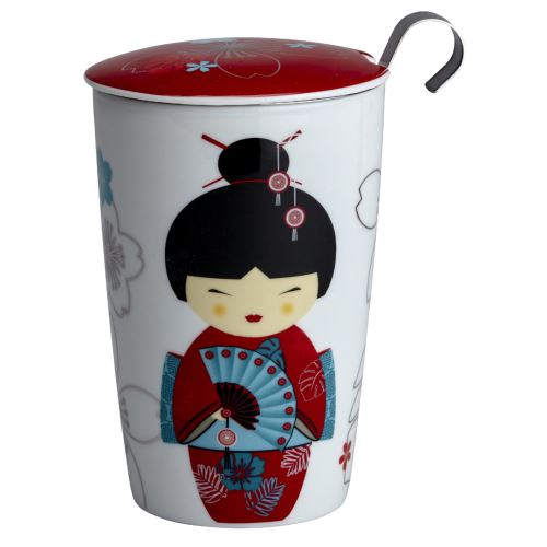 Termohrnek s čajovým sítkem Teaeve Geisha Red, 350ml