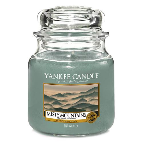 Svíčka ve skleněné dóze Yankee Candle Mlžné hory, 410 g