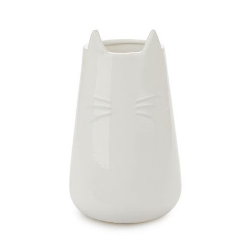 Váza/stojan  Meow 27531, 20cm, bílý