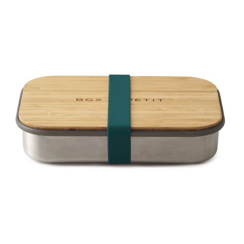 Svačinový box SandwichBox Appetit 900ml, nerez/bambus, modrý