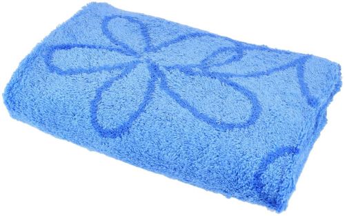 Ručník Dommio bambusový ručník Flower 50x90 cm modrý