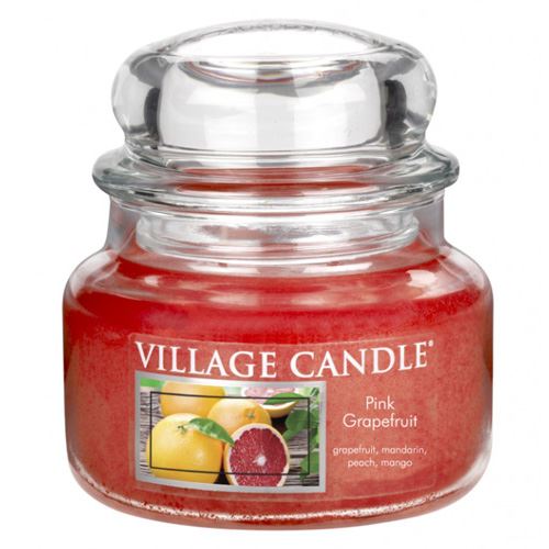Svíčka ve skleněné dóze Village Candle Růžový grapefruit, 312 g