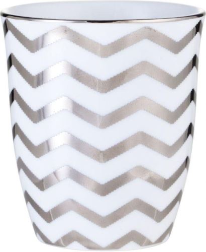 Hrnek LENE BJERRE Porcelánový pohárek se stříbrným dekorem ADRIENNE