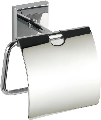 Držák na toaletní papír WENKO BEZ VRTÁNÍ PowerLoc LACENO - Držák WC papíru, kovově lesklý