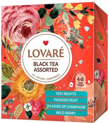 Kolekce čajů Lovaré Black Tea Assorted (32 sáčků)