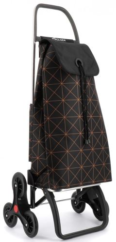 Rolser I-Max Star 6 nákupní taška s kolečky do schodů, černo-oranžová