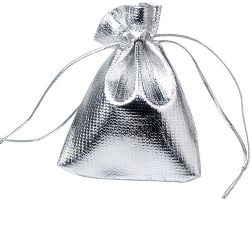 Krabička na šperky Gaira Dárkový pytlík 9 x 12 cm – stříbrný