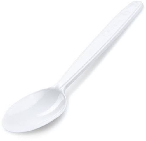 Lžíce Mazurek Plastové lžíce polévkové bílé 18,5 cm, 50 ks