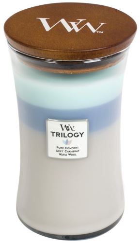 Svíčka WOODWICK Trilogy Woven Comforts 609 g