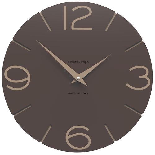 Designové hodiny 10-005 CalleaDesign 30cm (více barev) Barva čokoládová-69 - RAL8017