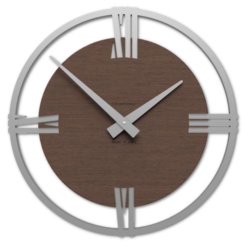 Designové hodiny 10-031n natur CalleaDesign Sirio 38cm (více dekorů dýhy) Design wenge - 89