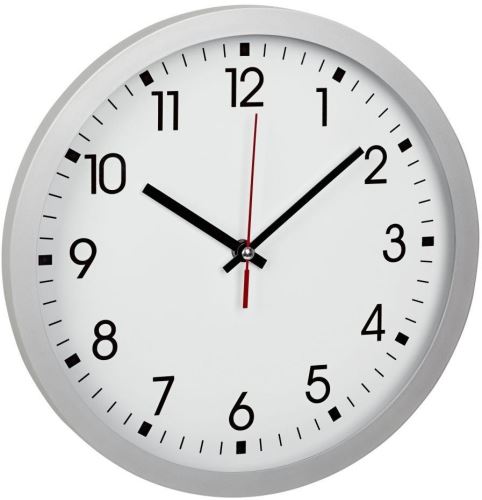 Nástěnné hodiny TFA 60.3035.02 - stříbrné