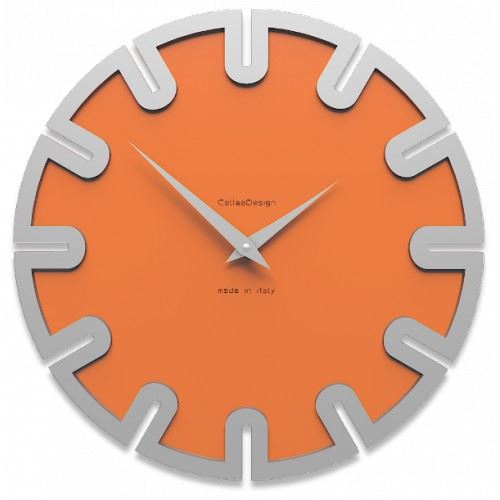 Designové hodiny 10-017 CalleaDesign Roland 35cm (více barevných verzí) Barva oranžová - 63