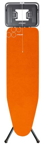 Rolser žehlící prkno K-Tres Black Tube L, 120 x 38 cm, pro parní generátory, oranžové