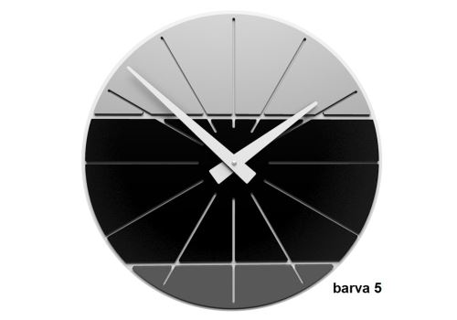 Designové hodiny 10-029 CalleaDesign Benja 35cm (více barevných verzí) Barva černá klasik - 5