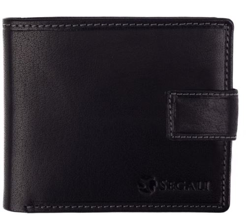 Peněženka SEGALI Pánská peněženka kožená 491 černá