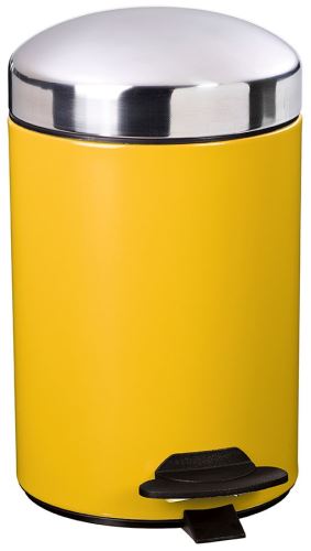 Pedálový odpadkový koš Rossignol Bonny 91008, 3 L, žlutý RAL 1012