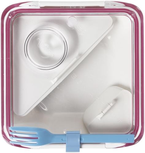 Lunchbox Appetit  880ml, bílý/růžový