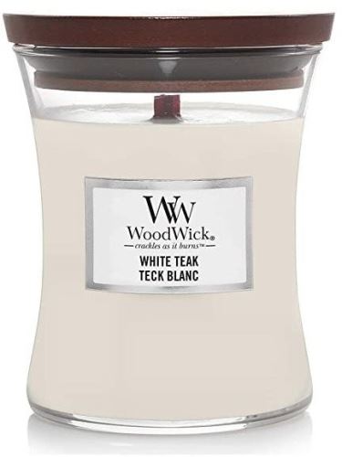 Svíčka WOODWICK White Teak 85 g