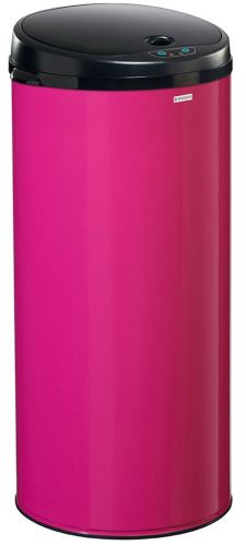 Bezdotykový odpadkový koš Rossignol Sensitive Plus 93566, 45 L, růžový, RAL 4010