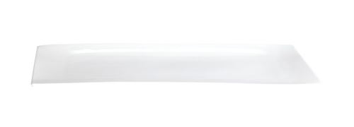 Talíř hranatý Á TABLE, porcelán, 14,5x29cm - bílá (lesklá)