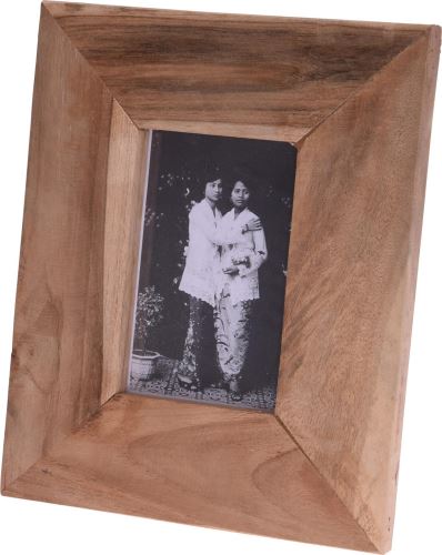 Fotorámeček H&L Dřevěný fotorámeček 27,5×22cm, teakové dřevo