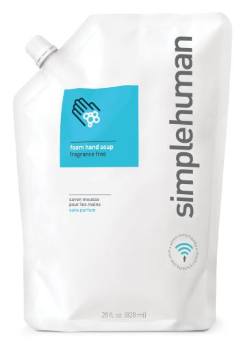 Hydratační pěnové mýdlo Simplehuman – 828 ml, náhradní náplň - neparfémované