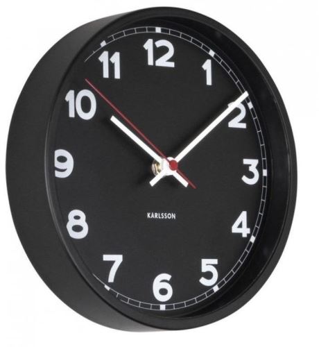 Designové nástěnné hodiny 5846BK Karlsson 22cm