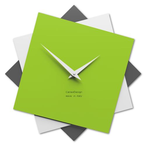 Designové hodiny 10-030 CalleaDesign Foy 35cm (více barevných verzí) Barva zelené jablko-76