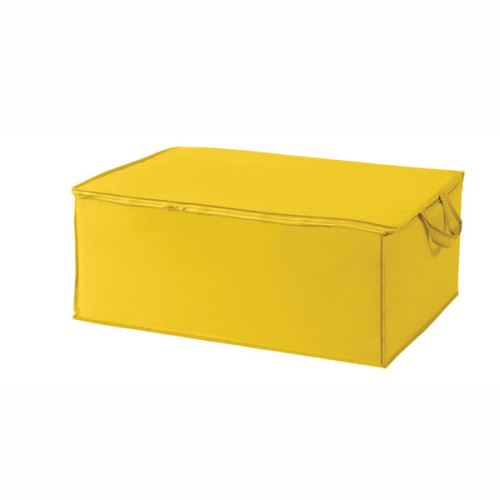 Úložný box na peřinu a textil Compactor Peva 50 x 70 x 30 cm, žlutý
