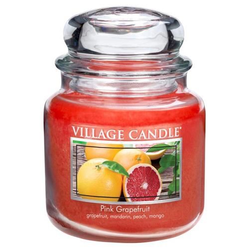 Svíčka ve skleněné dóze Village Candle Růžový grapefruit, 454 g