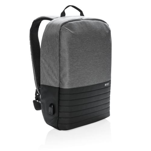 Bezpečnostní batoh na notebook, 15,6", Swiss Peak, šedý
