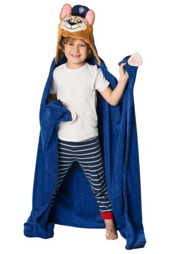 Dětská deka s kapucí Tlapková Patrola Chase 110x140 cm