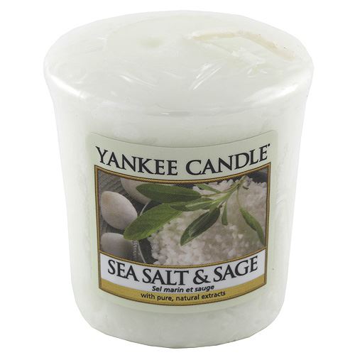Svíčka Yankee Candle Mořská sůl a šalvěj, 49 g