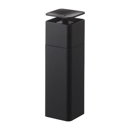 YAMAZAKI Dávkovač saponátu Tower 5214, 250 ml, plast, černý