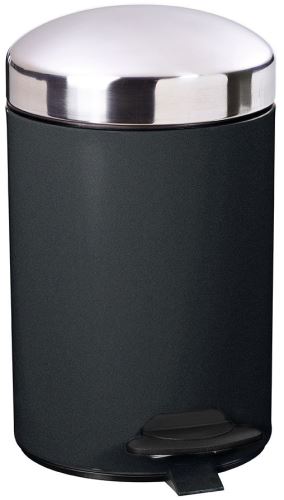 Pedálový odpadkový koš Rossignol Bonny 91010, 3 L, metal černý