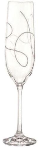 Sklenice Crystalex Sada sklenic na šampaňské 2 ks 190 ml STRING
